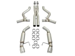 aFe - aFe MACHForce XP 3in Aggressive Toned Cat-Back Exhausts w/ Polished Tips 15-17 Ford Mustang V6/V8 - 49-33088-P - Image 7