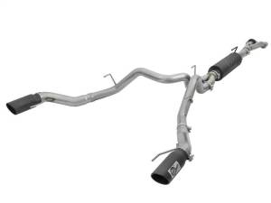 aFe MACH Force-Xp 3in to 3-1/2in 304 SS Cat-Back Exhaust w/Black Tip 17-18 Ford F-150 Raptor V6 3.5L - 49-33094-B