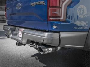 aFe - aFe MACH Force-Xp 3in to 3-1/2in 304 SS Cat-Back Exhaust w/Black Tip 17-18 Ford F-150 Raptor V6 3.5L - 49-33094-B - Image 3