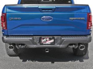 aFe - aFe MACHForce-XP 3in to 3-1/2in 304 SS Cat-Back Exhaust w/Polished Tips 17-18 Ford F-150 Raptor 3.5L - 49-33094-P - Image 3