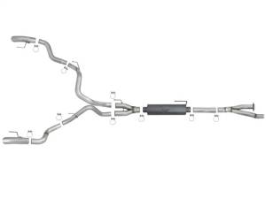 aFe - aFe MACH Force-Xp Cat-Back Exhaust w/Dual Hi-Tuck Tips 17-18 Ford F-150 Raptor V6-3.5L (tt) - 49-33095 - Image 5