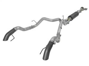 aFe MACH Force-Xp Cat-Back Exhaust w/Dual Hi-Tuck Tips Black 17-18 Ford F-150 Raptor V6-3.5L (tt) - 49-33095-B