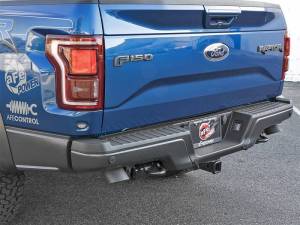 aFe - aFe MACH Force-Xp Cat-Back Exhaust w/Dual Hi-Tuck Tips Black 17-18 Ford F-150 Raptor V6-3.5L (tt) - 49-33095-B - Image 3