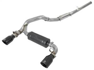 aFe Takeda 3in 304 SS Cat-Back Exhaust System w/ Black Tips 16-18 Ford Focus RS I4-2.3L (t) - 49-33103-B