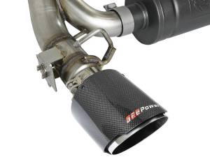 aFe - aFe Takeda 3in 304 SS Axle-Back Exhaust System w/ Carbon Fiber Tips 16-18 Ford Focus RS I4-2.3L (t) - 49-33104-C - Image 4