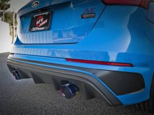 aFe - aFe Takeda 3in 304 SS Axle-Back Exhaust System w/ Blue Flame Tip 16-18 Ford Focus RS 2.3L (t) - 49-33104-L - Image 3