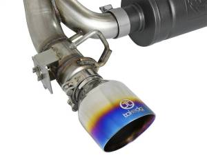 aFe - aFe Takeda 3in 304 SS Axle-Back Exhaust System w/ Blue Flame Tip 16-18 Ford Focus RS 2.3L (t) - 49-33104-L - Image 7