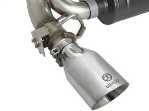 aFe - aFe Takeda 3in 304 SS Axle-Back Exhaust System w/ Polished Tip 16-18 Ford Focus RS 2.3L (t) - 49-33104-P - Image 6