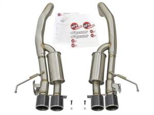 aFe - aFe MACHForce XP 3in -2 1/2in Axle Back SS Exhaust w/Carbon Fiber Tips 14-17 Chevy Corvette V8 6.2L - 49-34056-C - Image 5