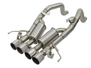 aFe MACHForce XP 3in-2 1/2in Axle Back 304SS Exhaust w/ Polished Tips 14-17 Chevy Corvette V8-6.2L - 49-34056-P