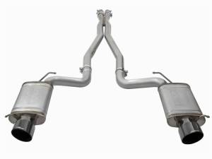 aFe - aFe Mach Force-Xp 3in CB Stainless Steel Dual Exhaust System w/ Black Tips 09-15 Cadillac CTS-V - 49-34063-B - Image 4