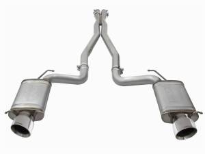 aFe - aFe Mach Force-Xp 3in CB Stainless Steel Dual Exhaust System w/Polished Tips 09-15 Cadillac CTS-V - 49-34063-P - Image 5