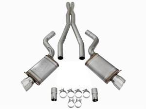 aFe - aFe Mach Force-Xp 3in CB Stainless Steel Dual Exhaust System w/Polished Tips 09-15 Cadillac CTS-V - 49-34063-P - Image 7