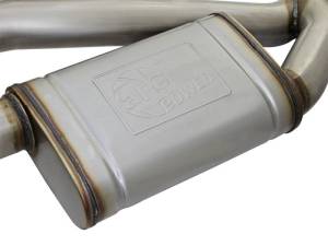 aFe - aFe MACHForce XP 3in 304 SS Axle-Back Exhaust Dual Exhaust (NPP) w/ Black Tips 16-17 Camaro SS V8 - 49-34068-B - Image 3