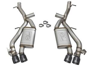 aFe - aFe MACHForce XP 3in 304 SS Axle-Back Exhaust Dual Exhaust (NPP) w/ Black Tips 16-17 Camaro SS V8 - 49-34068-B - Image 9