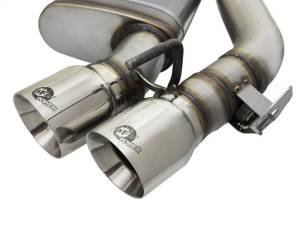 aFe - aFe MACHForce XP 3in 304 SS Axle-Back Dual Exhaust (NPP) w/ Polished Tips 16-17 Camro SS V8-6.2L - 49-34068-P - Image 8