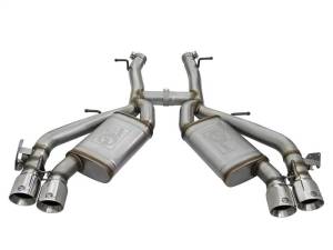 aFe - aFe MACHForce XP 3in 304 SS Axle-Back Dual Exhaust (NPP) w/ Polished Tips 16-17 Camro SS V8-6.2L - 49-34068-P - Image 9