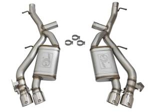 aFe - aFe MACHForce XP 3in 304 SS Axle-Back Dual Exhaust (NPP) w/ Polished Tips 16-17 Camro SS V8-6.2L - 49-34068-P - Image 10