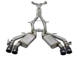 aFe - aFe MACHForce XP 3in 304 SS Cat-Back Dual Exhaust w/ Black Tips 16-17 Chevy Camaro SS V8-6.2L - 49-34069-B - Image 2