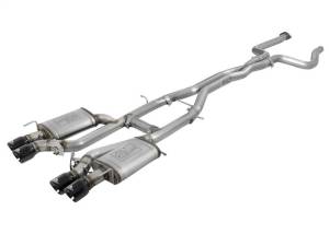 aFe MACHForce XP 3in 304SS Cat Back Exhaust s/ Black Tips 16-17 Cadillac ATS-V V6-3.6L (tt) - 49-34078-B