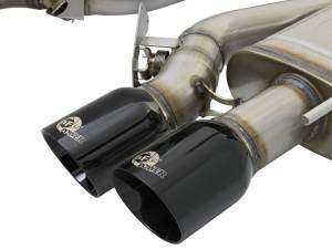 aFe - aFe MACHForce XP 3in 304SS Cat Back Exhaust s/ Black Tips 16-17 Cadillac ATS-V V6-3.6L (tt) - 49-34078-B - Image 2