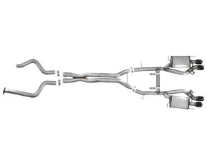 aFe - aFe MACHForce XP 3in 304SS Cat Back Exhaust s/ Black Tips 16-17 Cadillac ATS-V V6-3.6L (tt) - 49-34078-B - Image 5