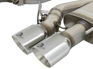 aFe - aFe MACHForce XP 3in 304 SS Cat-Back Dual Mode Exhaust w/ Polished Tips 16-17 Cadillac ATS-V V6-3.6L - 49-34078-P - Image 2