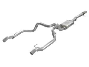 aFe Vulcan Series 4in-3in 304-SS Exhaust Cat-Back 2019 GM Silverado / Sierra 1500 V8-5.3L w/ OE Tips - 49-34101