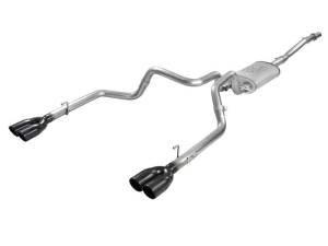 aFe Vulcan Series 3in-2-1/2in 304 SS Cat-Back 2019 GM Silverado / Sierra 1500 V8-5.3L w/ Black Tips - 49-34104-B