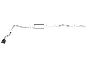 aFe - aFe Vulcan Series 3in 304SS Exhaust Cat-Back w/Blk Tip 2019 GM Silverado/Sierra 1500 V6-4.3L/V8-5.3L - 49-34106-B - Image 9