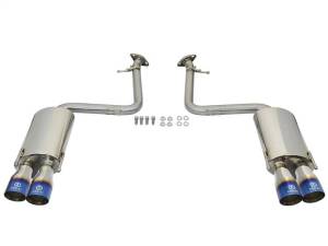 aFe - aFe Takeda 16-17 Lexus RC 200T 2.0L (t) 2in. SS Axle-Back Exhaust System w/Polished Blue Tips - 49-36037-L - Image 3