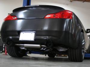 aFe - aFe Takeda 2-1/2 in 304 SS Cat-Back Exhaust System Infiniti G37 08-13/Q60 14-15 V6-3.7 w/ Black Tips - 49-36103-B - Image 2