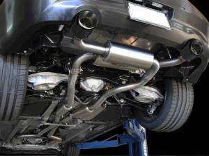 aFe - aFe Takeda 2-1/2in 304SS Cat-Back Exhaust Infiniti G37 08-13/Q60 14-15 V6-3.7 w/ Carbon Fiber Tips - 49-36103-C - Image 3