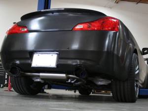 aFe - aFe Takeda 2-1/2in 304SS Cat-Back Exhaust Infiniti G37 08-13/Q60 14-15 V6-3.7 w/ Blue Flame Tips - 49-36103-L - Image 2