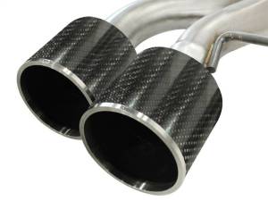 aFe - aFe Takeda 3in SS Exhaust Cat-Back 09-14 Nissan GTR V6 3.8L Carbon Fiber Tips - 49-36108-C - Image 5