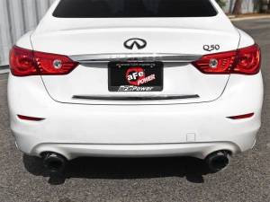 aFe - aFe Takeda 2.5in 304 SS Axle-Back Exhaust w/ Black Tips 16-18 Infiniti Q50 V6-3.0L (tt) - 49-36130NM-B - Image 4