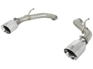 aFe Takeda 2.5in 304 SS Axle-Back Exhaust w/ Polished Tips 16-18 Infiniti Q50 V6-3.0L (tt) - 49-36130NM-P