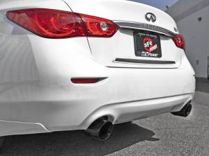 aFe - aFe Takeda 2.5in 304 SS Cat-Back Exhaust System w/ Black Tips 16-18 Infiniti Q50 V6-3.0L (tt) - 49-36132NM-B - Image 2