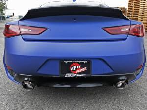 aFe - aFe POWER Takeda 2.5in 304 SS CB Exhaust w/ Carbon Fiber Tips 17-19 Infiniti Q60 V6-3.0L (tt) - 49-36134NM-C - Image 3