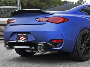 aFe - aFe POWER Takeda 2.5in 304 SS CB Exhaust w/ Carbon Fiber Tips 17-19 Infiniti Q60 V6-3.0L (tt) - 49-36134NM-C - Image 4