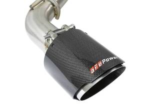 aFe - aFe POWER Takeda 2.5in 304 SS CB Exhaust w/ Carbon Fiber Tips 17-19 Infiniti Q60 V6-3.0L (tt) - 49-36134NM-C - Image 5