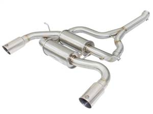 aFe MACHForce XP SS-304 Polish Tip 2.5in Dia Axle Back Exhaust 12-15 BMW 335i (F30) 3.0L (t) - 49-36325-P