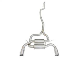 aFe - aFe MACHForce XP SS-304 Polish Tip 2.5in Dia Cat Back Exhaust 12-14 BMW 335i (F30) 3.0L (t) - 49-36326-P - Image 2