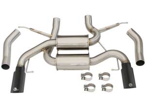 aFe - aFe MACHForce XP 2.5in Axle Back Stainless Exhaust w/ Black Tips 07-13 BMW 335i 3.0L L6 (E90/92) N55 - 49-36327-B - Image 7