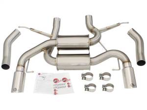 aFe - aFe MACHForce XP 2.5in Axle Back Stainless Exhaust w/ Polished Tips 07-13 BMW 335i 3.0L L6 (E90/92) - 49-36327-P - Image 2