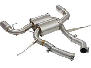 aFe - aFe MACHForce XP 2.5in Axle Back Stainless Exhaust w/ Polished Tips 07-13 BMW 335i 3.0L L6 (E90/92) - 49-36327-P - Image 4