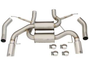 aFe - aFe MACHForce XP 2.5in Axle Back Stainless Exhaust w/ Polished Tips 07-13 BMW 335i 3.0L L6 (E90/92) - 49-36327-P - Image 7