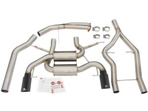 aFe - aFe MACHForce XP SS-304 Black Tip 3.0in-2.5in Dia Cat Back Exhaust 11-13 BMW 335i (E90/E92) 3.0L - 49-36328-B - Image 4