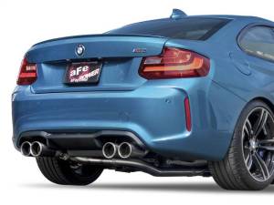 aFe - aFe MACHForce XP 3in - 2 1/2in Axle Back 304SS Exhaust w/ Carbon Fiber Tips 16-17 BMW M2 (f87) - 49-36333-C - Image 2