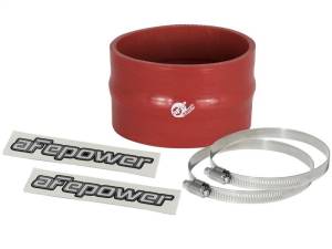 aFe Magnum FORCE CAI Univ. Silicone Coupling Kit (3.5in. ID / 2.25in. L) Straight w/Hump - Red - 59-00060